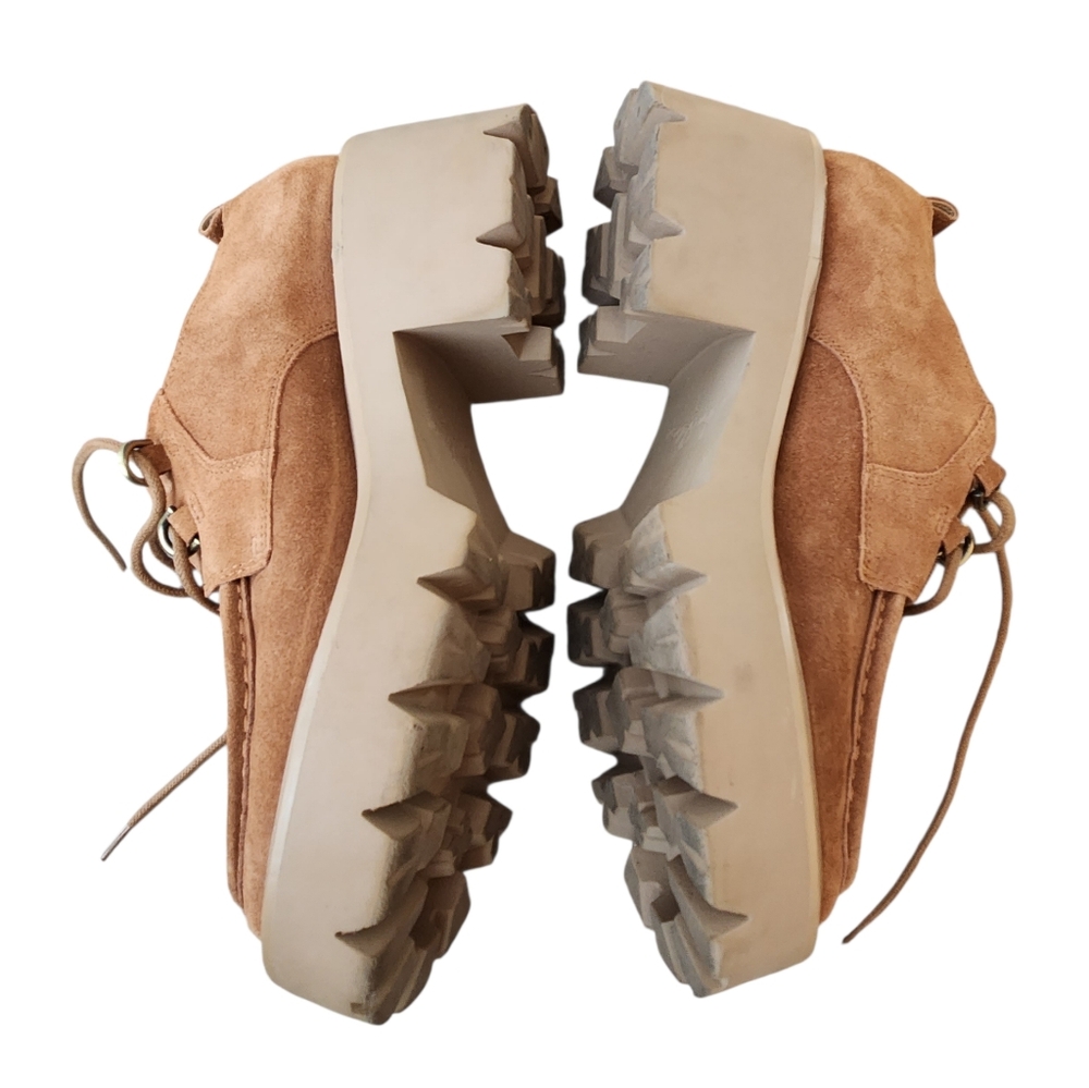 Sam Edelman Monna lace-up lug sole loafers, Frontier Brown Suede Womens 9 🎉HP🎉 - Picture 4 of 11